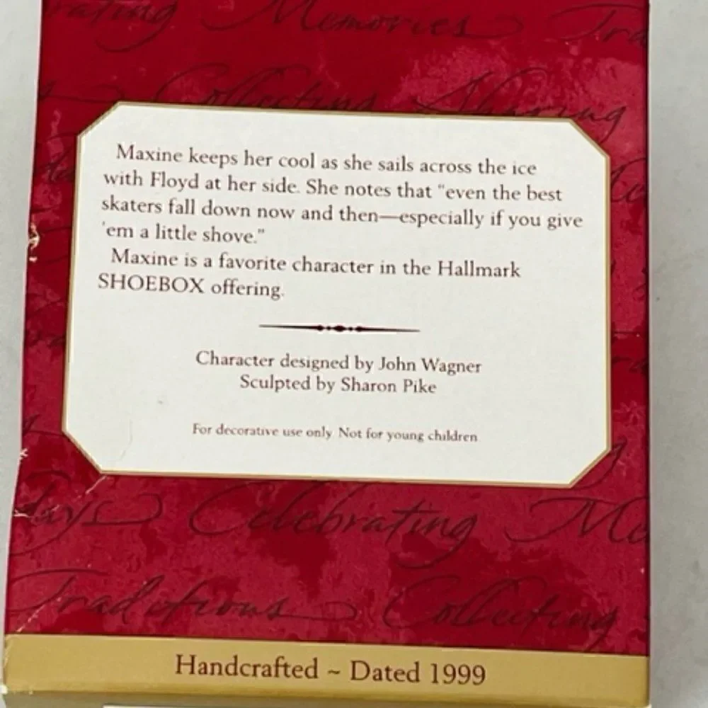 Hallmark Keepsake Ornament Maxine On Thin Ice NIB 1999 Original Box qb6489 New i